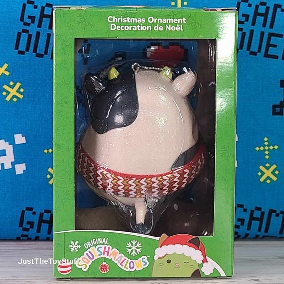 Hallmark Squishmallow Connor the Cow 3.5" Christmas Tree Blow Mold Ornament New - Picture 2 of 4